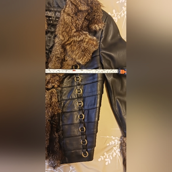 Michaela Fur leather jacket - Picture 8 of 11